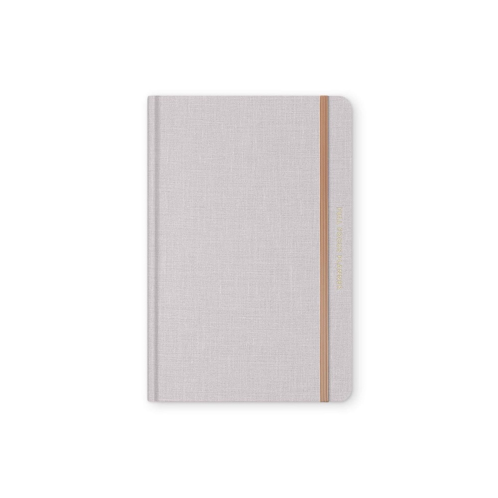 Full Focus Linen Oatmeal Daily Planner NWT